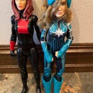 Two Marvel Super Heroes: Black Widow & Captain Marvel Star-force Dolls